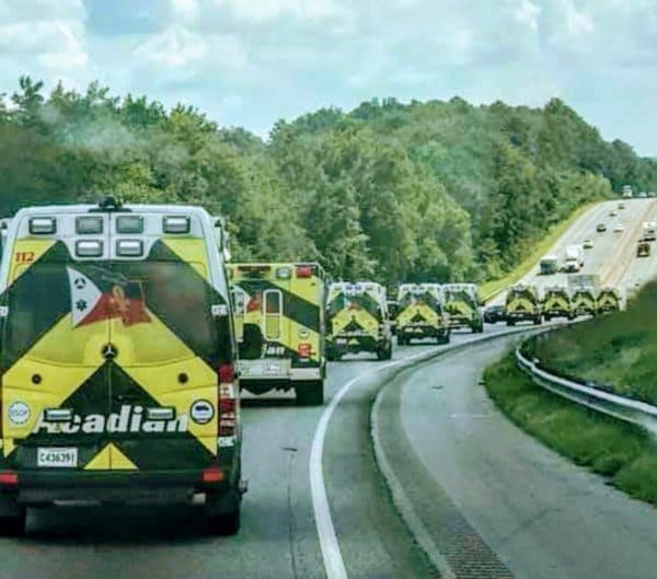 ambulances heading to new orleans